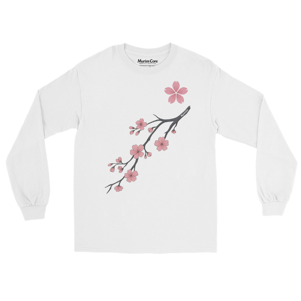 Mont Hua - Long Sleeve - Cherry Blossom - Blanc - Murim Core