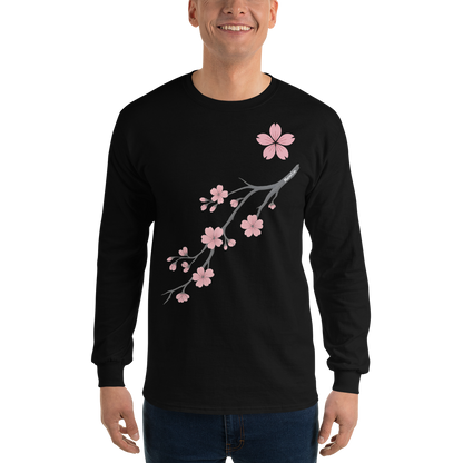 Mont Hua - Long Sleeve - Cherry Blossom - Noir - Murim Core