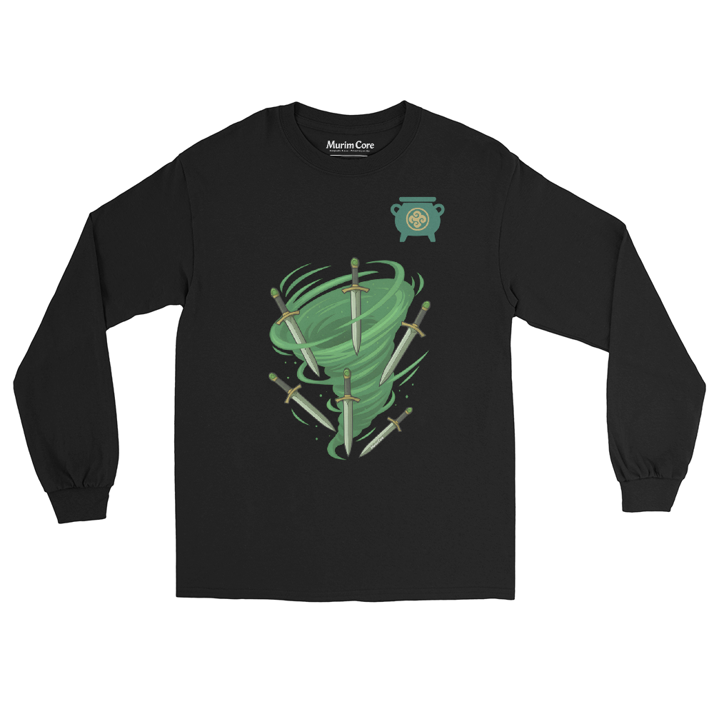 Tang - Long Sleeve - Storm of Daggers - Noir - Murim Core