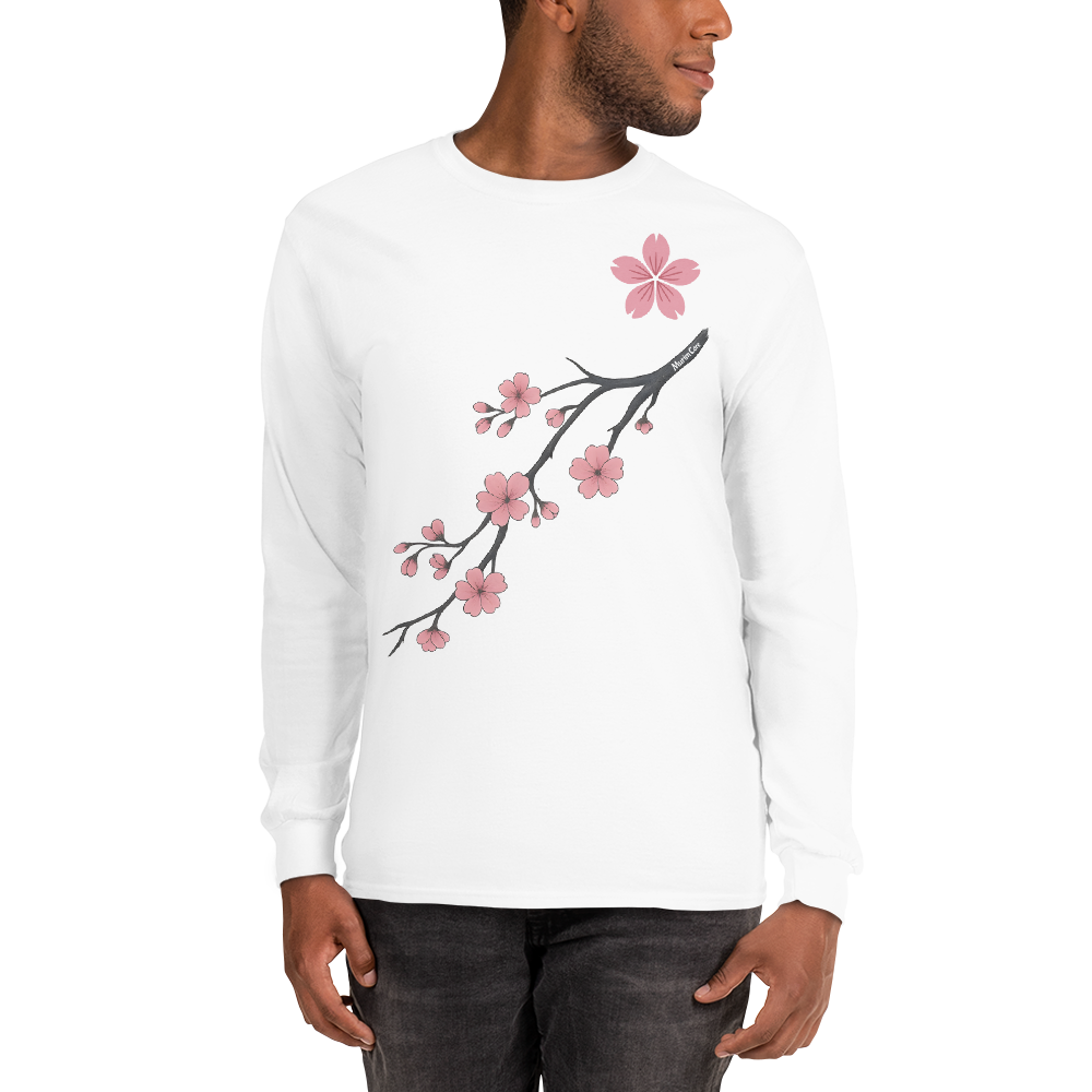 Mont Hua - Long Sleeve - Cherry Blossom - Blanc - Murim Core