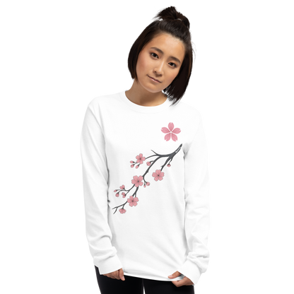 Mont Hua - Long Sleeve - Cherry Blossom - Blanc - Murim Core