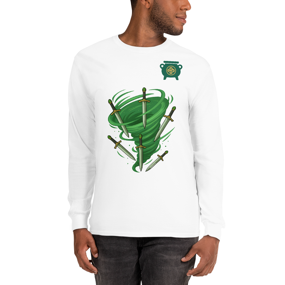 Tang - Long Sleeve - Storm of Daggers - Blanc - Murim Core